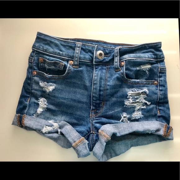 american eagle jean shorts womens